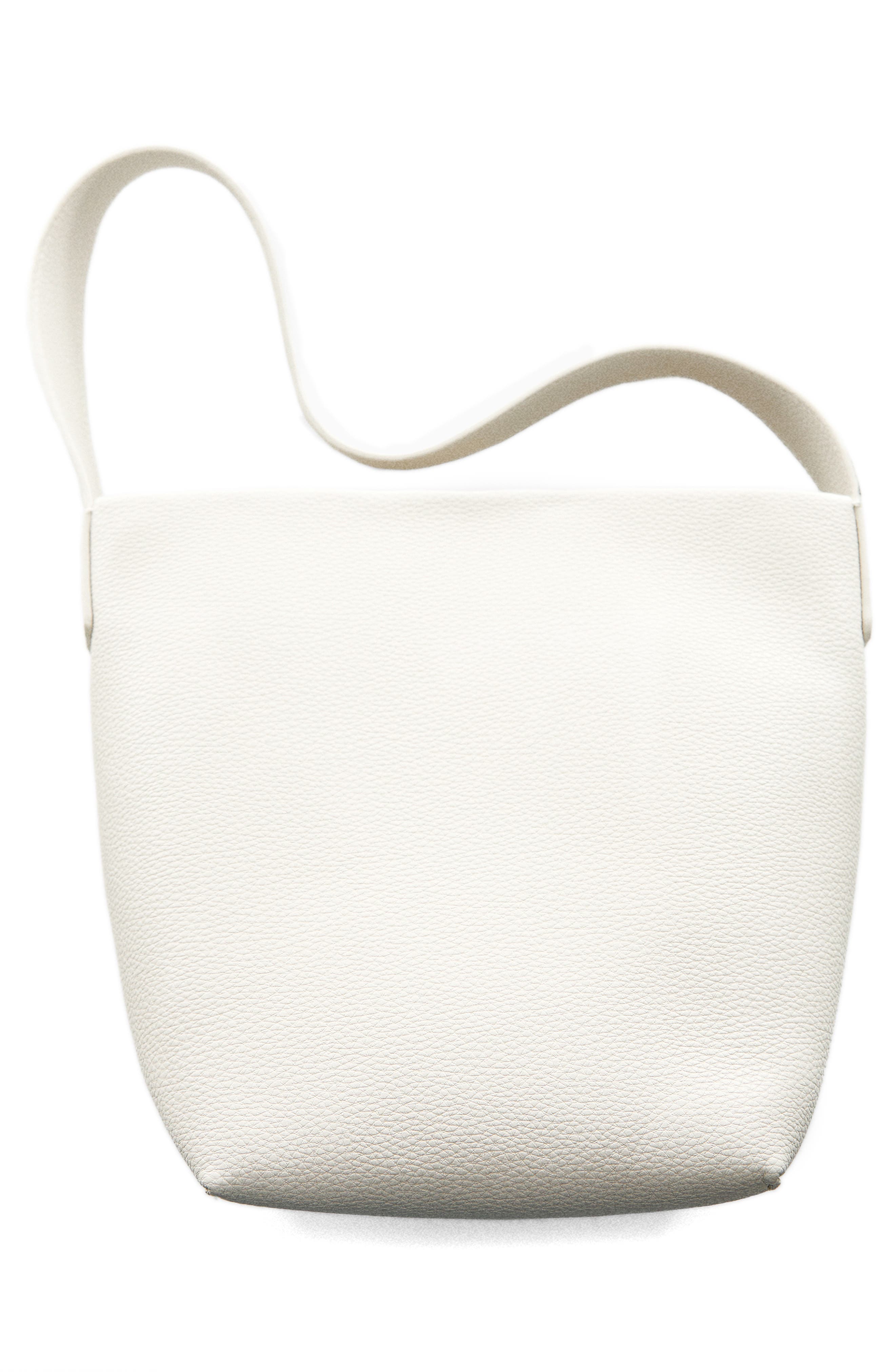 MANGO Faux Leather Bucket Bag, Alternate, color, 