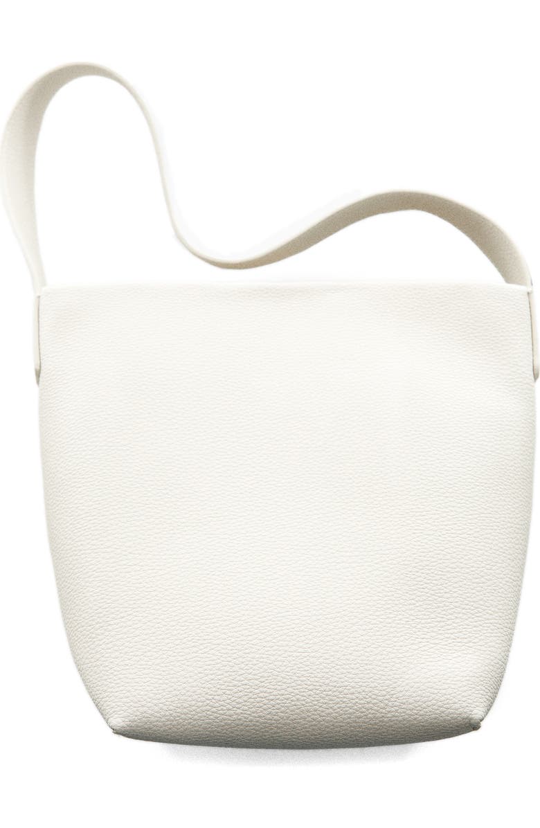 MANGO Faux Leather Bucket Bag, Alternate, color,