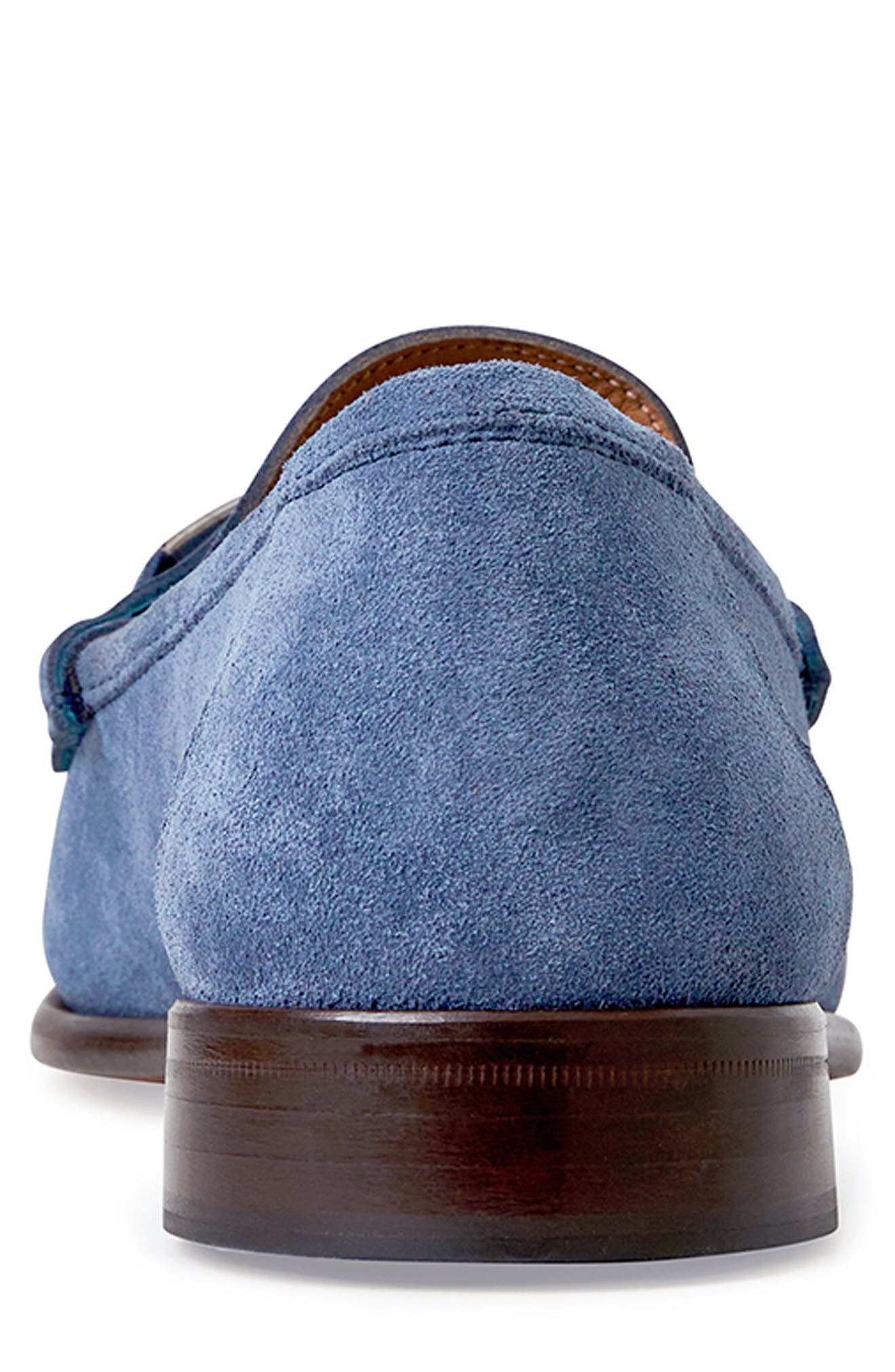 Trieste Bit Loafer, Alternate, color, LIGHT BLUE SUEDE