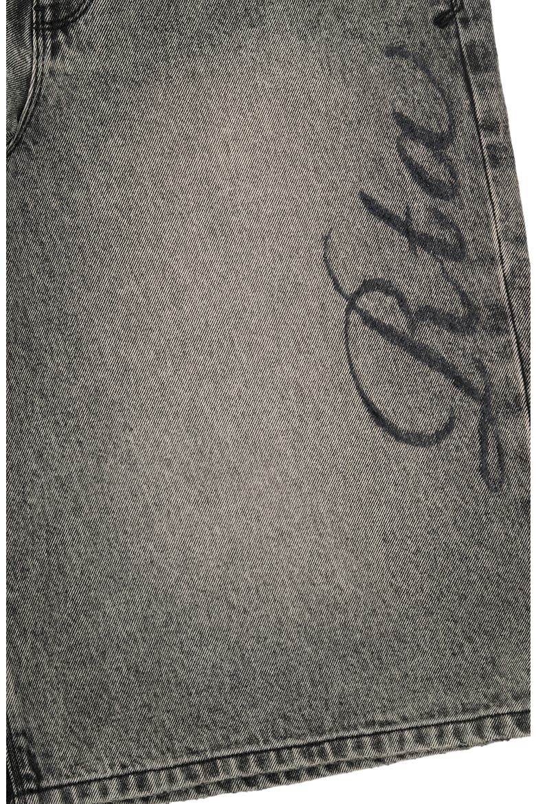 Gustavo Oversize Denim Bermuda Shorts, Alternate, color, STONE HAZE LASER RTA