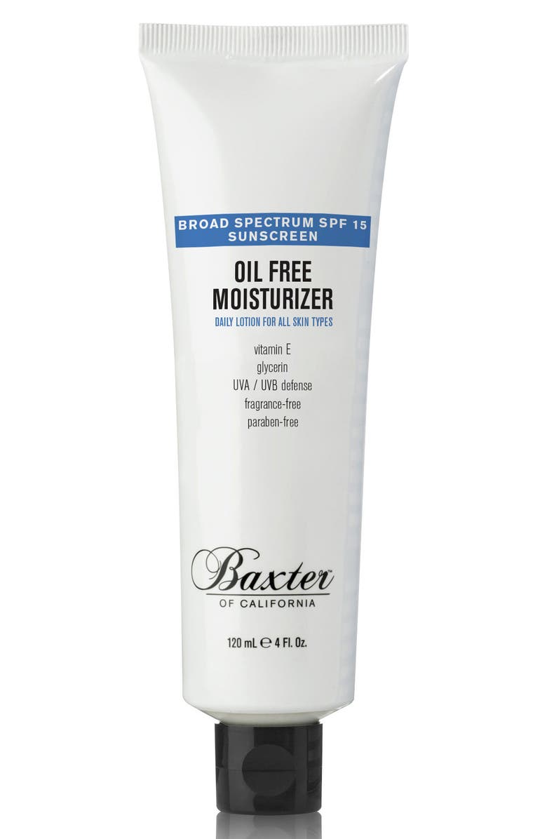 Baxter of California Oil-Free Moisturizer SPF 15, Main, color, 