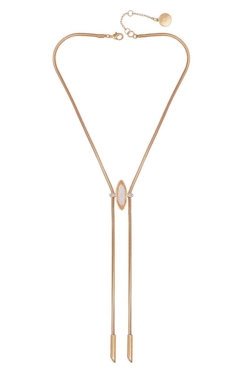 Vince Camuto Crystal Snake Chain Y-Necklace, Alternate, color, 