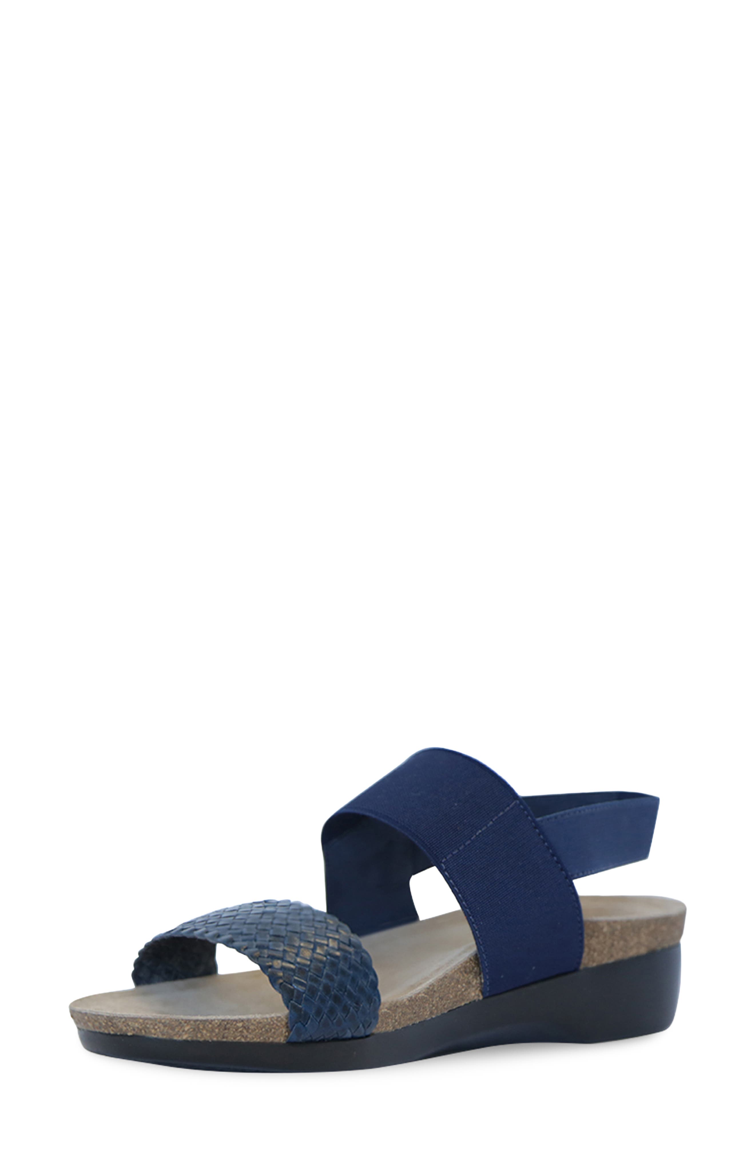 Pisces Sandal - Multiple Widths Available, Alternate, color, NAVY WOVEN LEATHER