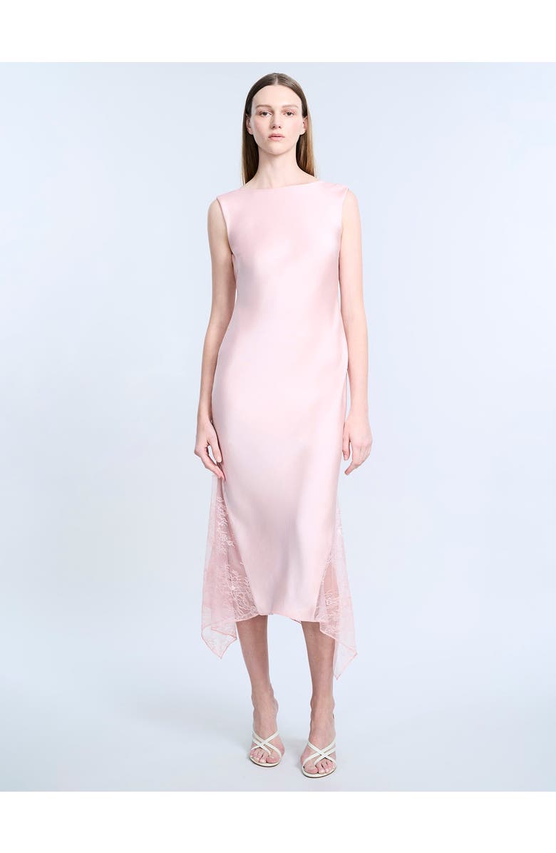 BCBGMAXAZRIA Cowl Back Dress, Main, color, Blossom