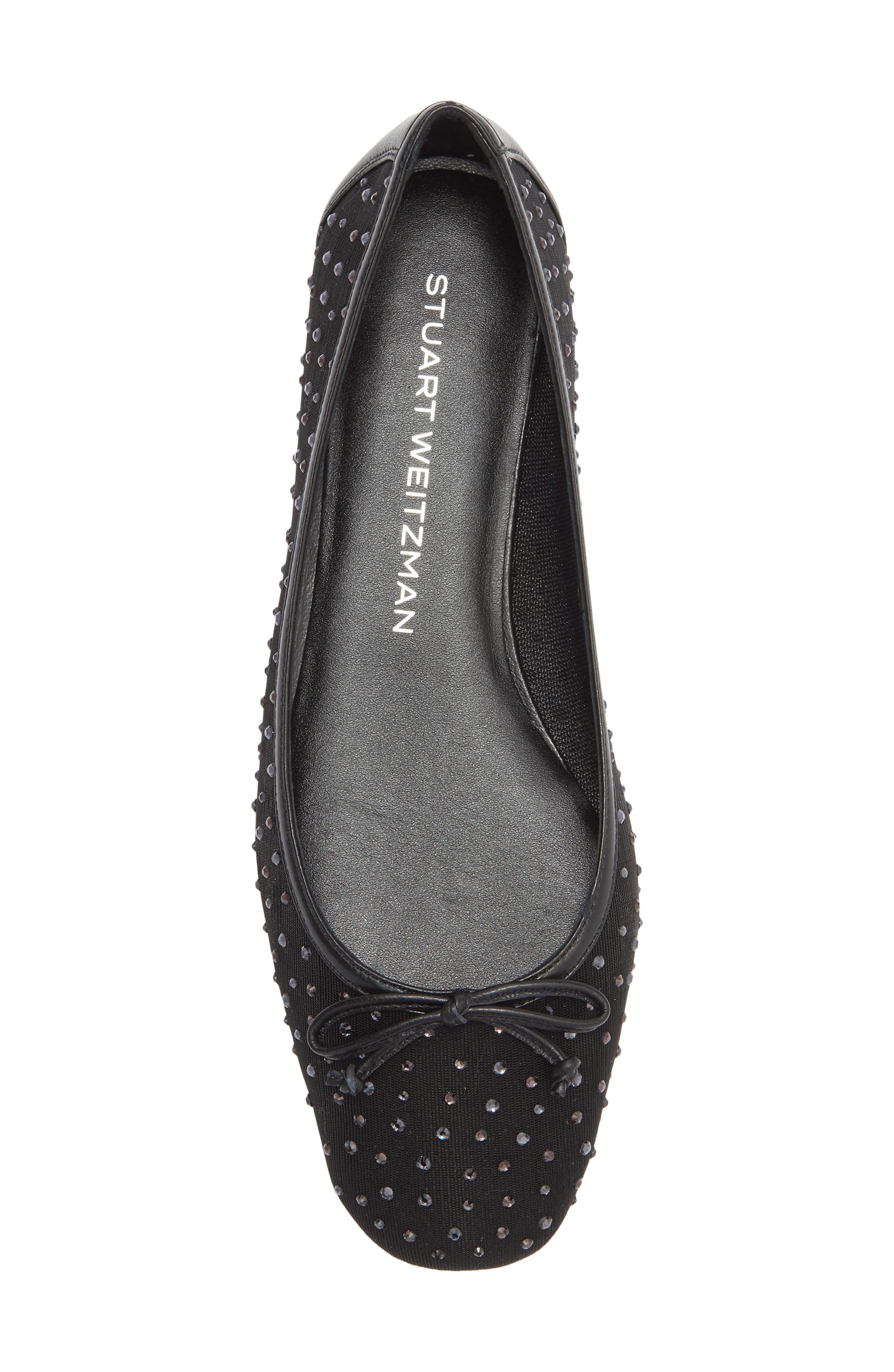 Stuart Weitzman Arabella Ballet Flat, Alternate, color, Black