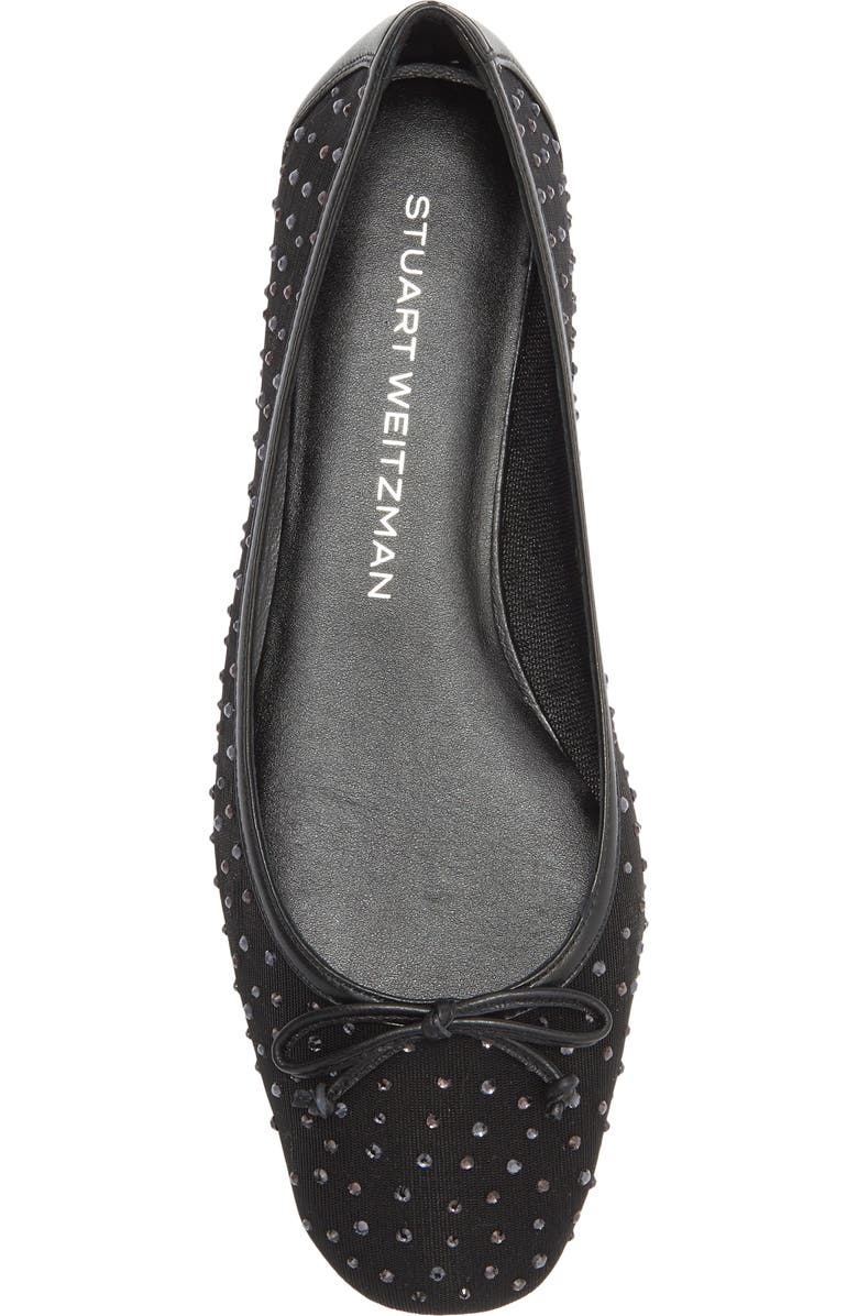 Stuart Weitzman Arabella Ballet Flat, Alternate, color, Black
