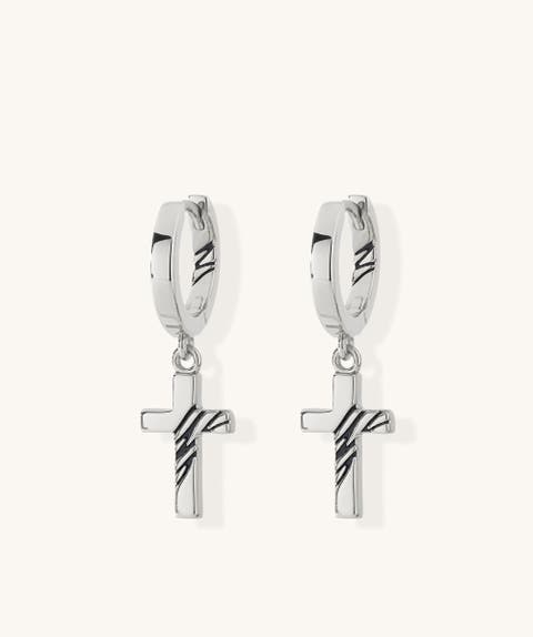 The Tortuga Dangle Cross Earrings