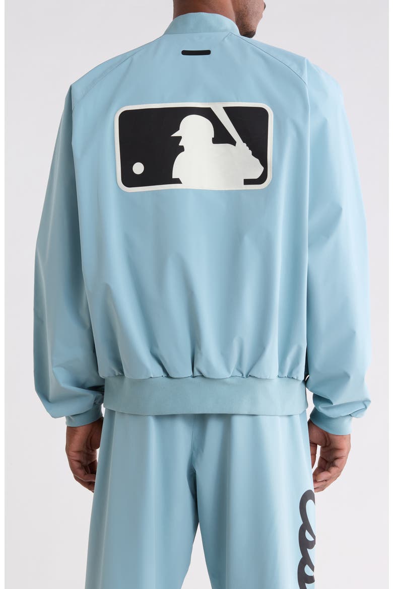 MLB Full Zip Bomber Jacket, Alternate, color, STONE BLUE