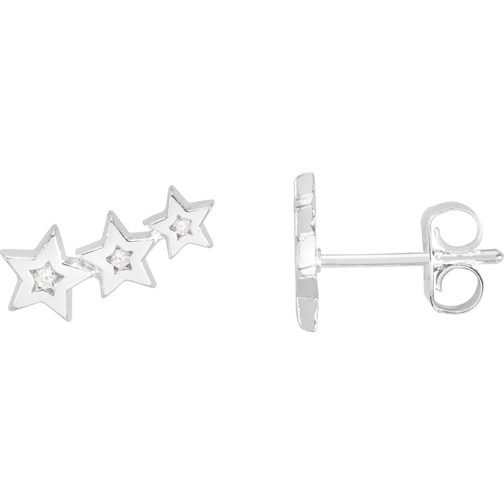 Estella Bartlett Cubic Zirconia Star Ear Crawlers In Metallic