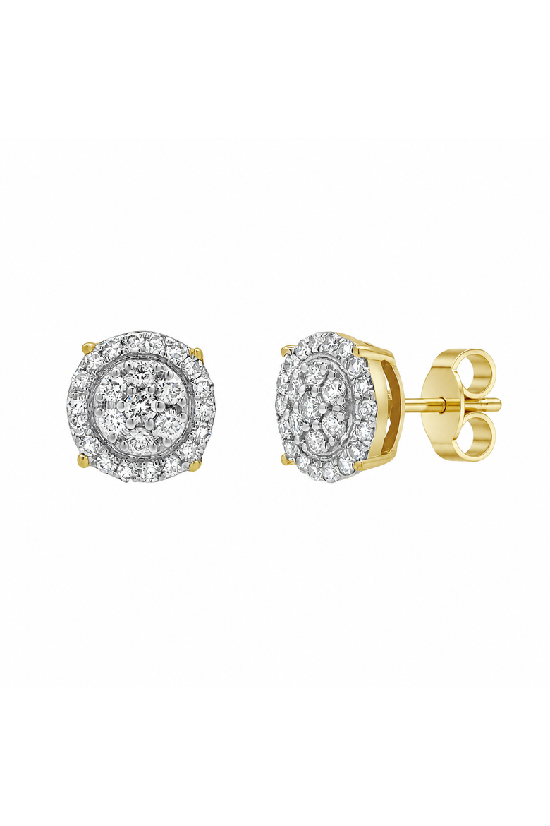 Radiant Helios 14K Yellow Gold Diamond Stud Earrings - 0.5ct., Main, color, 14K Yellow Gold
