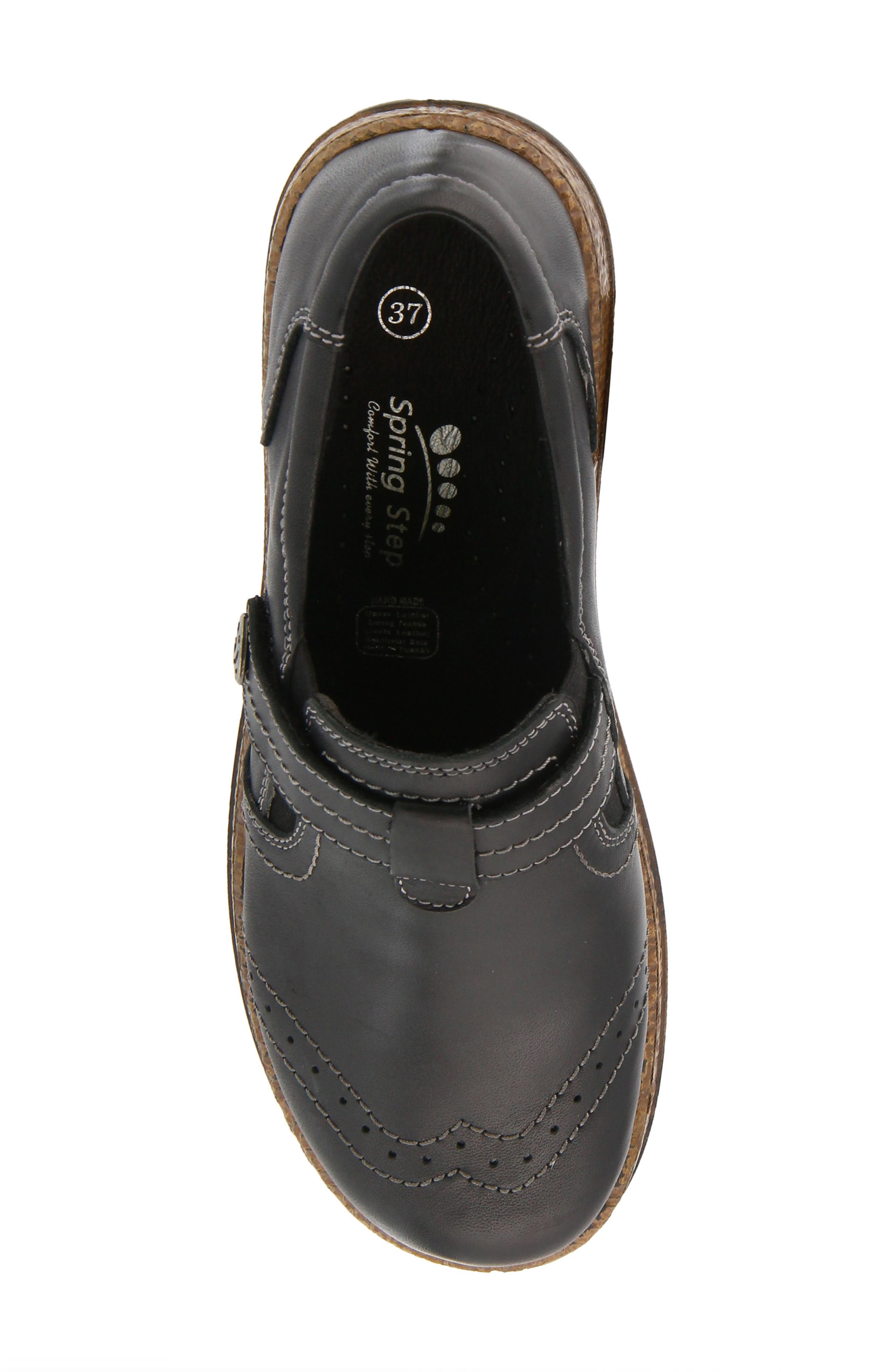 Spring Step Smolqua Loafer, Alternate, color, Black Leather