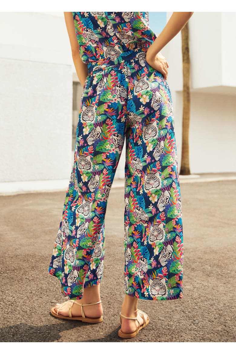 Just Add a Boarding Pass Wide Leg Pants, Alternate, color, Tropic Like It's Hot