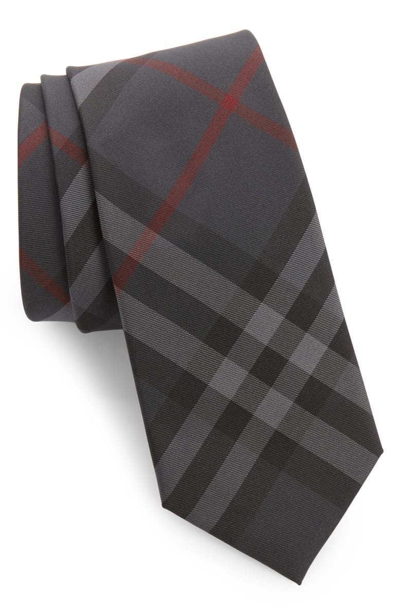 Burberry Manston Check Silk Tie, Main, color, 