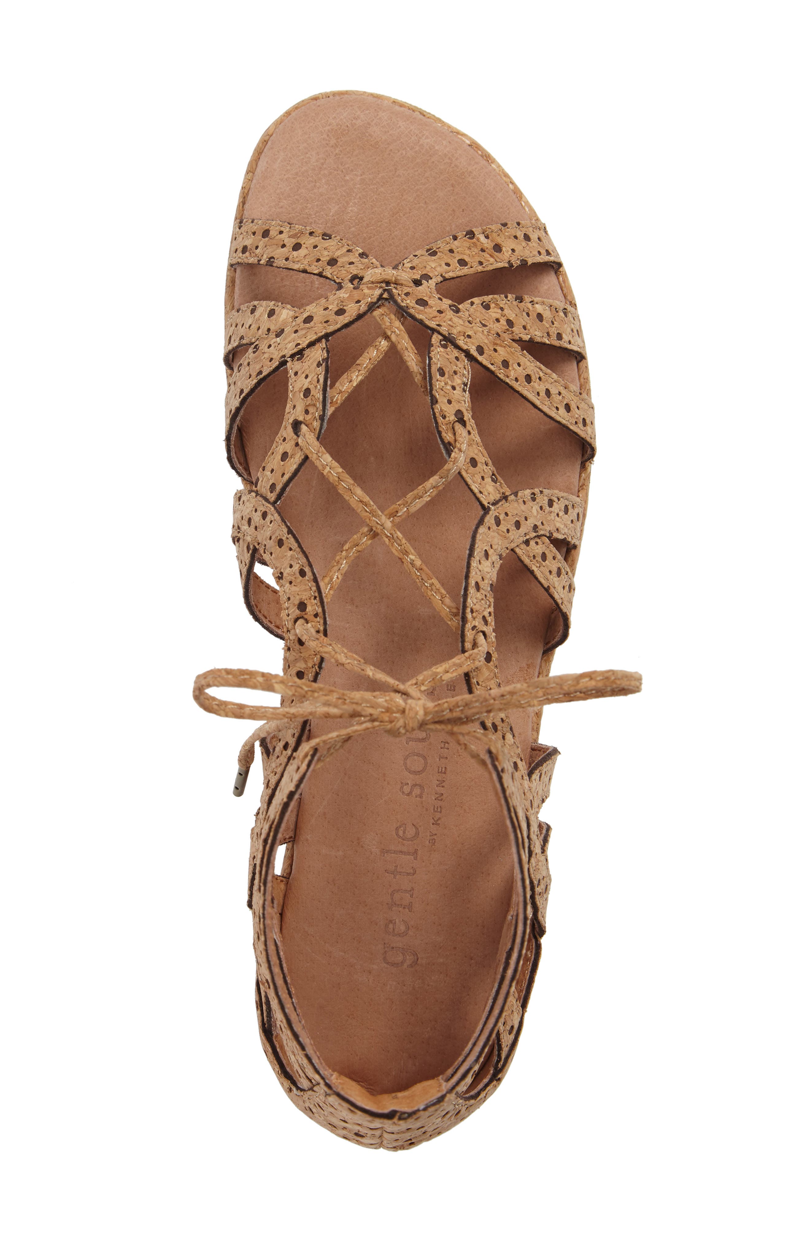 Gentle Souls by Kenneth Cole 'Break My Heart 3' Cage Sandal, Alternate, color, Natural Combo