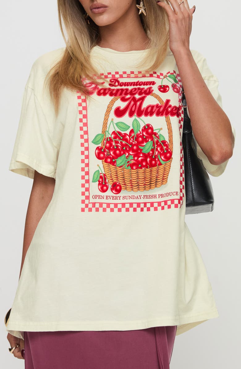 Princess Polly Downtown Market Graphic T-Shirt, Main, color, 