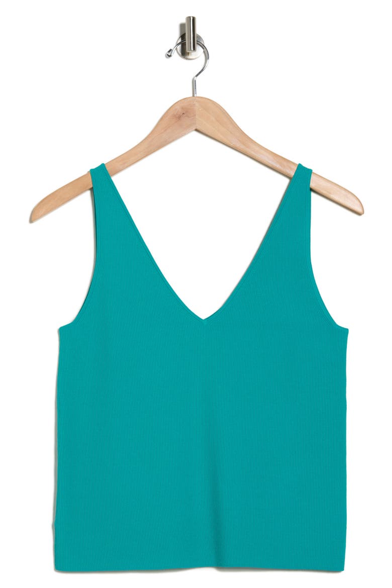 Double V Sweater Tank, Alternate, color, BILLIARD
