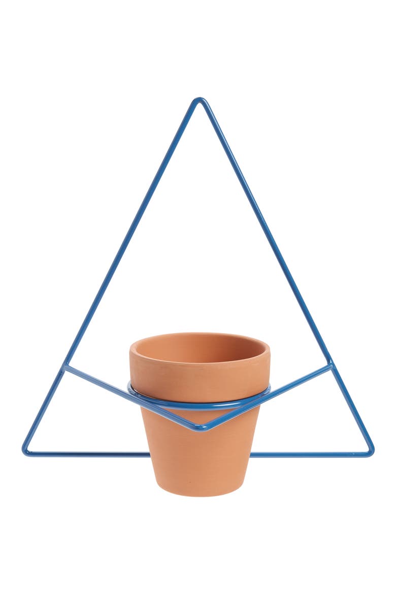 Triangle Wall Mount Planter, Main, color, BLUE