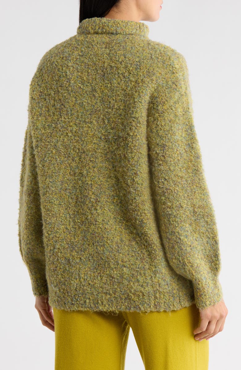 FRNCH Maya Bouclé Sweater, Alternate, color, Kaki