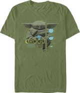 Star Wars: The Mandalorian and Grogu Men's Star Wars The Mandalorian and Grogu The Child Hungry Little Fella Graphic T-Shirt