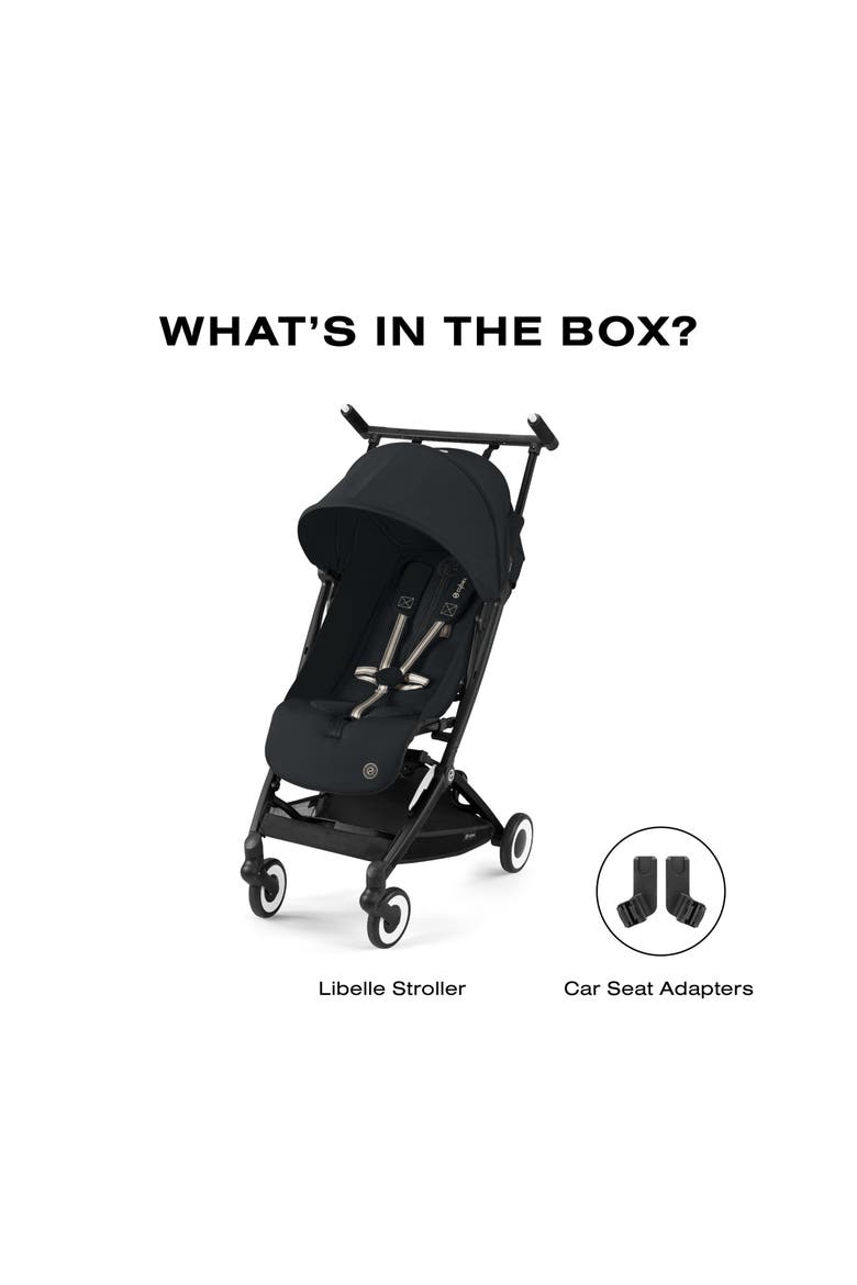 Libelle 2 Ultracompact Lightweight Travel Stroller, Alternate, color, MAGIC BLACK