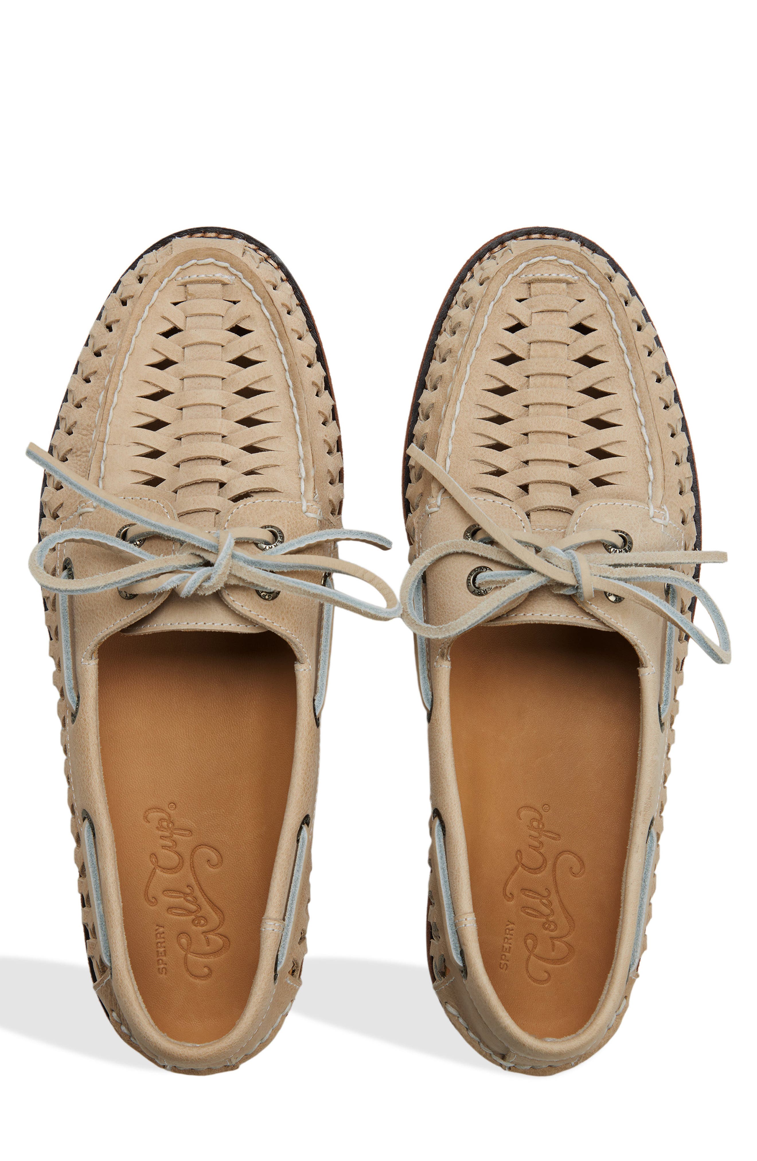 Sperry Gold Cup Authentic Original Woven Boat Shoe, Alternate, color, 