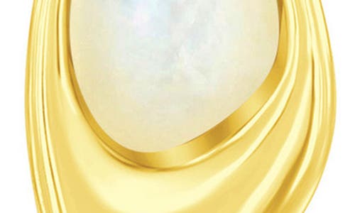 Simona Mother-of-pearl Geometric Pendant Necklace