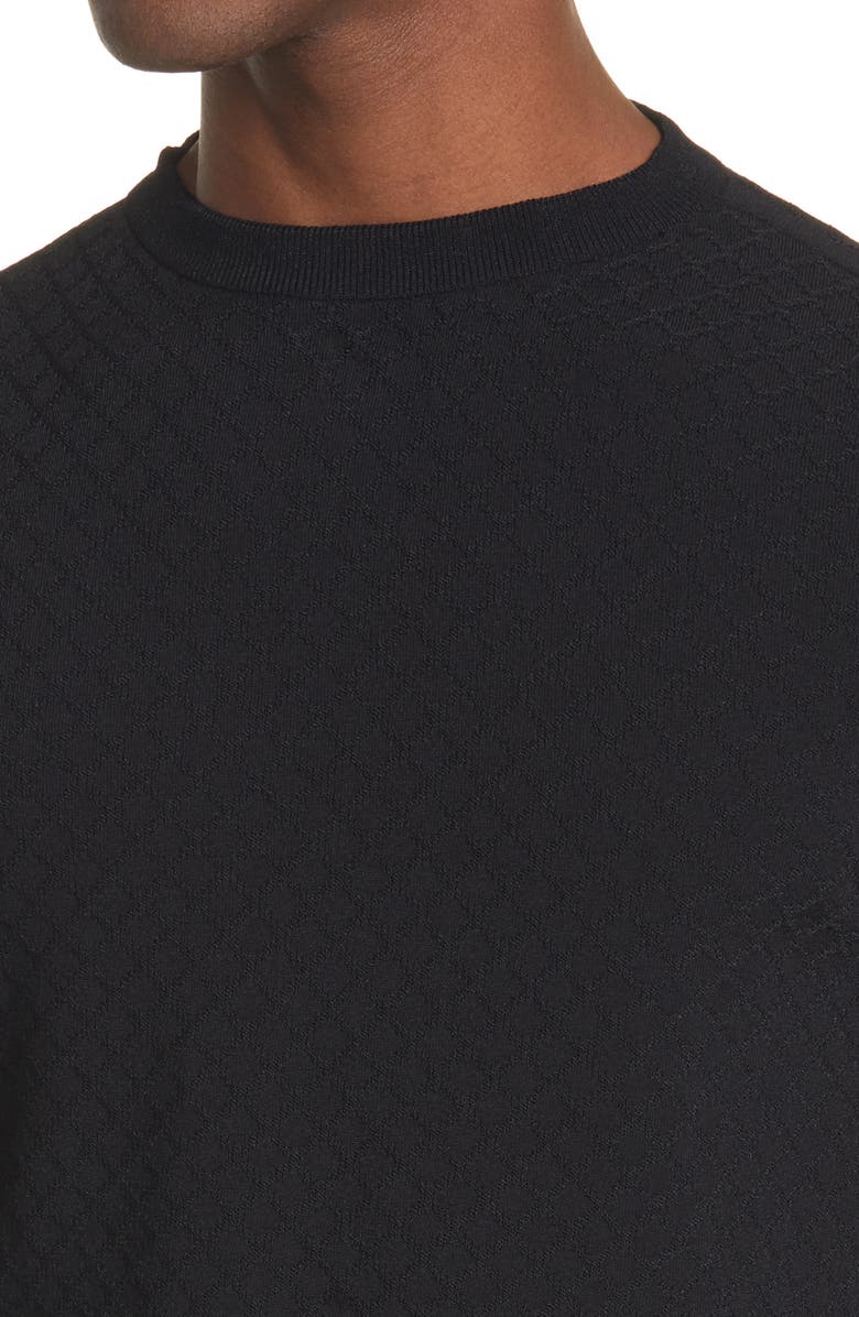 Giorgio Armani Textured Tonal Sweater, Alternate, color, 