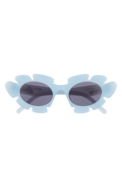 47mm Tinted Oval Sunglasses