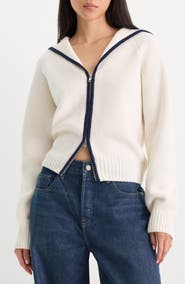 Good American Sailor Zip Cardigan