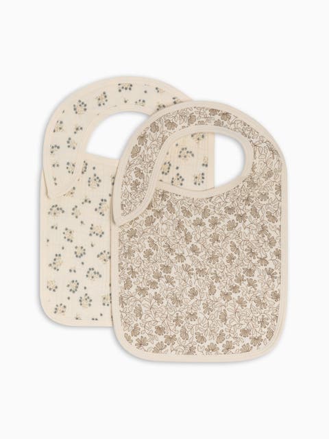 Organic Muslin 2-Pack Bibs (Baby)