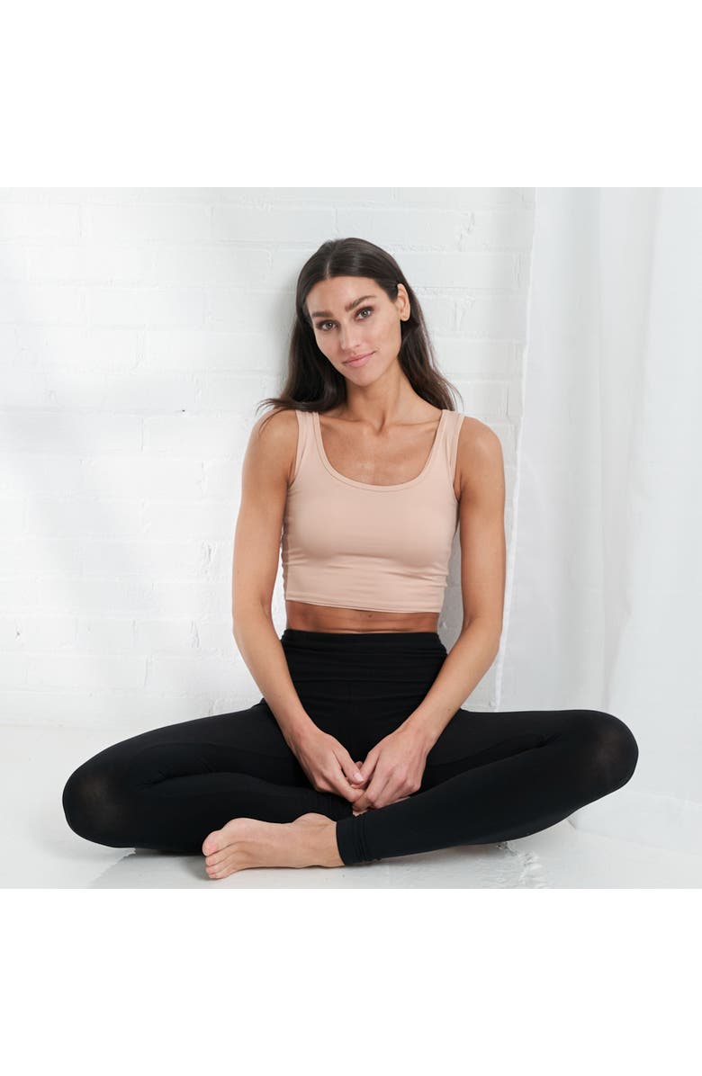 LARKEN X Maternity, Nursing + Hands - Free Pumping Bra, Alternate, color, Sand