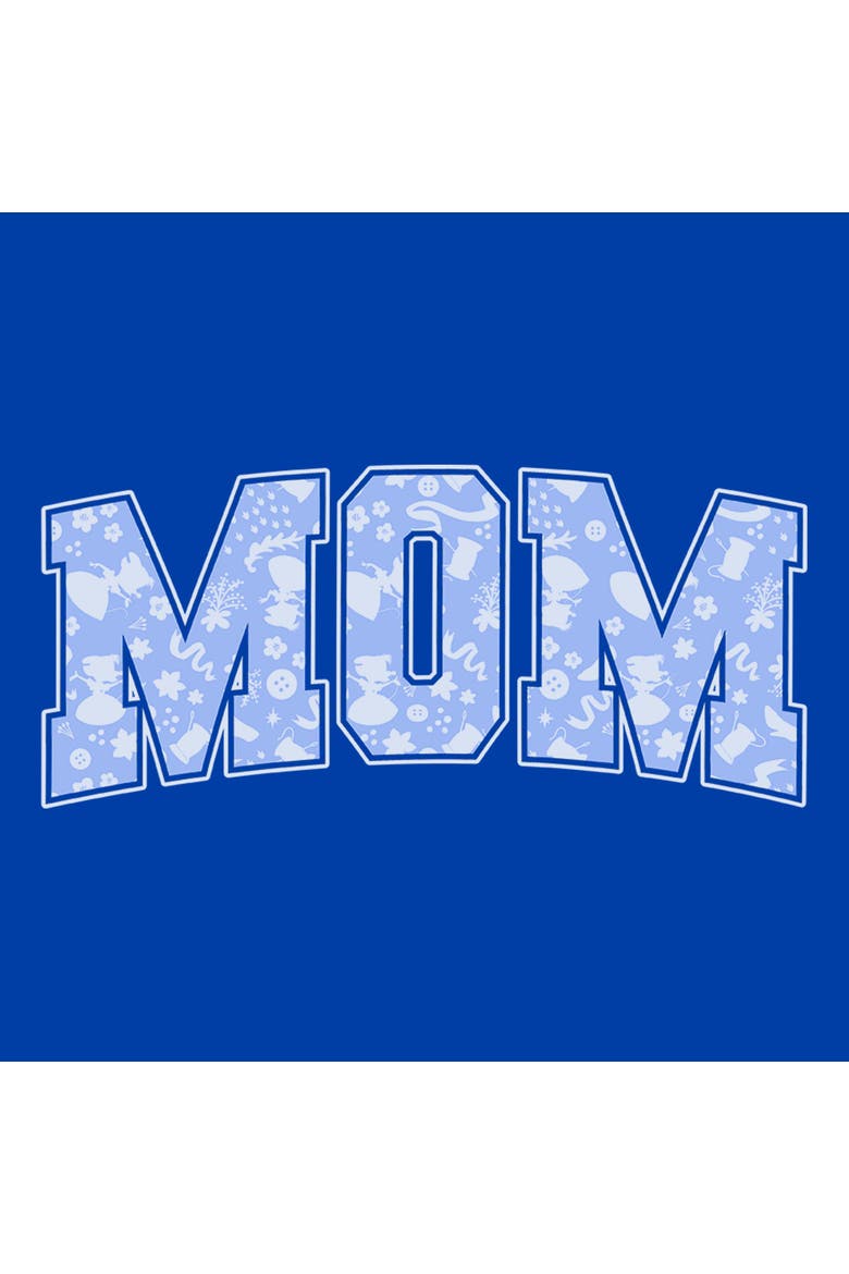Men's Disney Mom Collegiate Pattern  Graphic T-Shirt, Alternate, color, Royal Blue