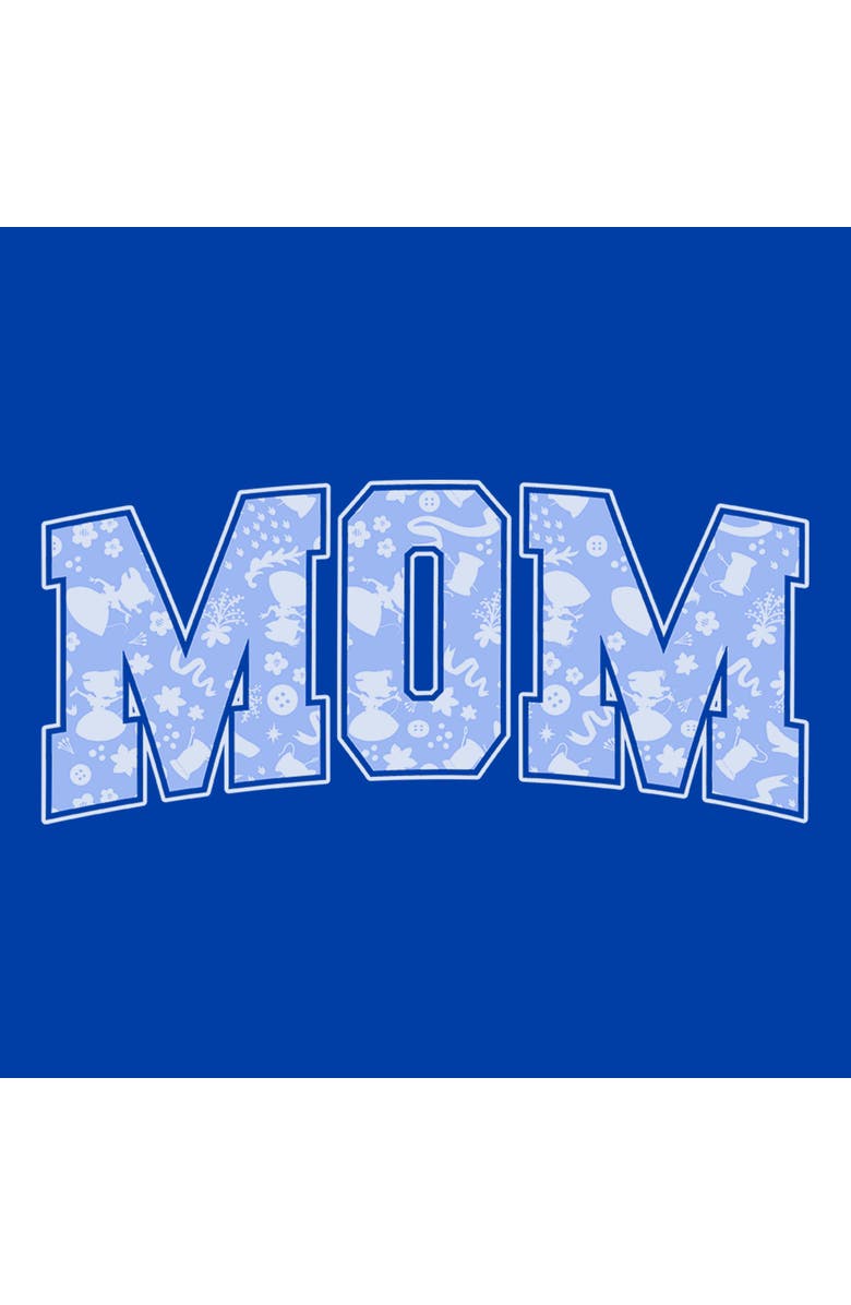 Disney Men's Disney Mom Collegiate Pattern Graphic T-Shirt, Alternate, color, Royal Blue