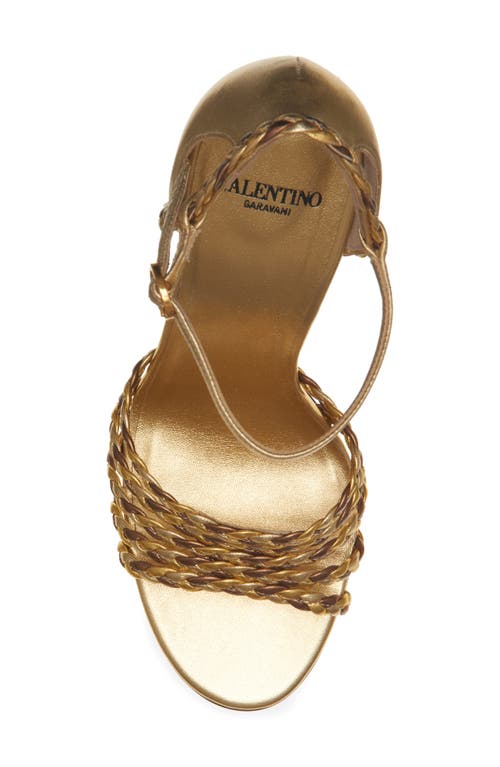 Valentino Garavani Hi Dolly Metallic Ankle Strap Sandal