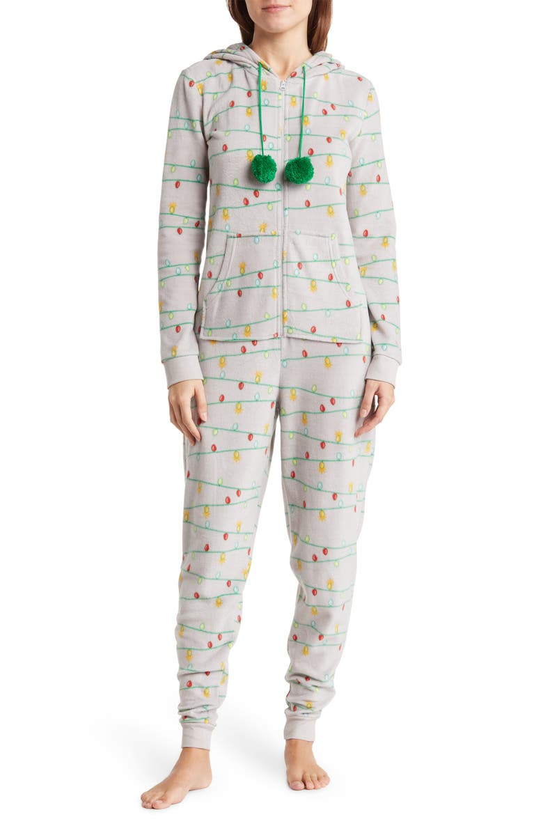 Abound Fleece Pajama Jumpsuit, Main, color,