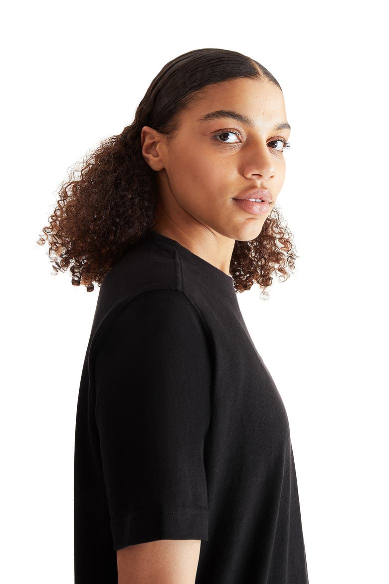 Club T Oversize Organic Cotton T-Shirt, Alternate, color, BLACK