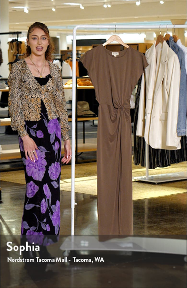 Twist Front Cutout Maxi Dress, sales video thumbnail