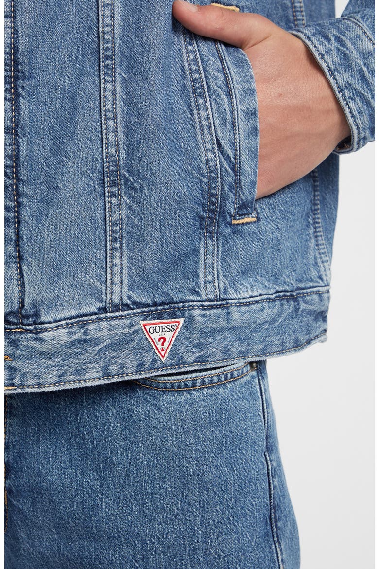 Oversize Denim Trucker Jacket, Alternate, color, GAM1