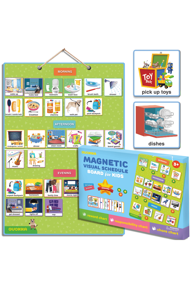 Magnetic Chore Chart for Kids - Visual Responsibility and Behavior Board for Children, Toddlers, and Teens, Main, color, Adhd Board
