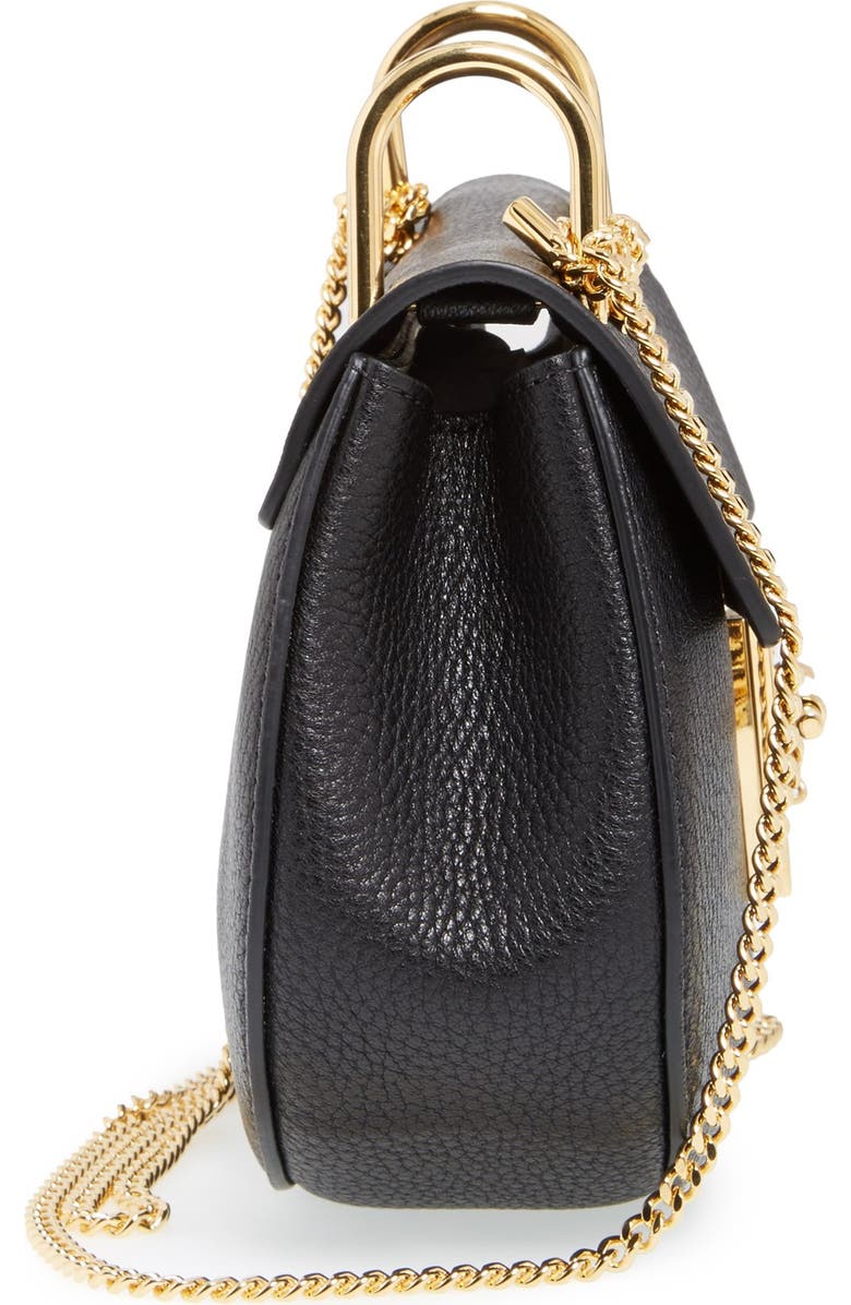 Chloé 'Mini Drew' Leather Shoulder Bag, Alternate, color,