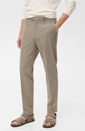 MANGO Pleated Slim Fit Dress Pants