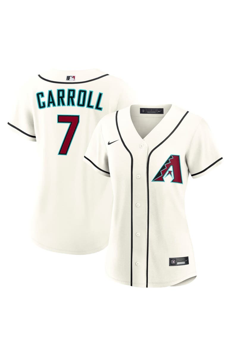Nike Women's Nike Corbin Carroll Cream Arizona Diamondbacks Home Replica Jersey, Main, color, Cream