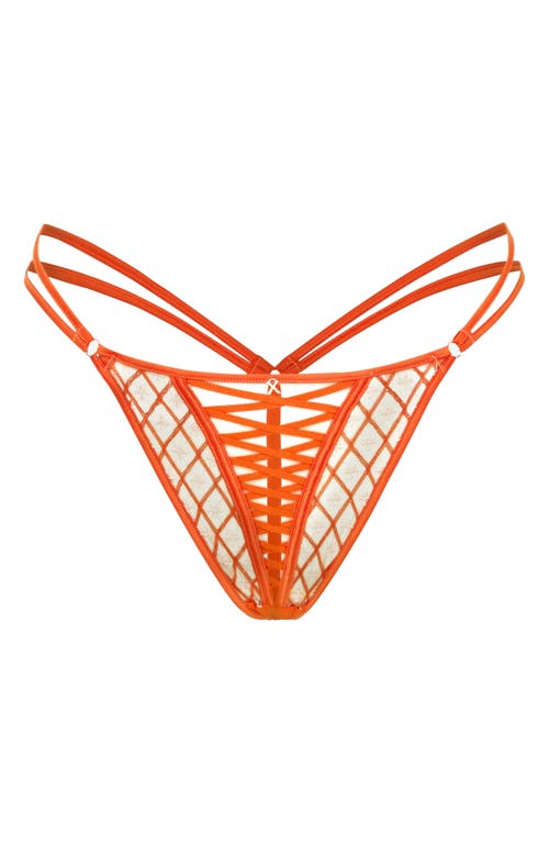 Savage X Fenty Lil' Tied Up G-string In Orange