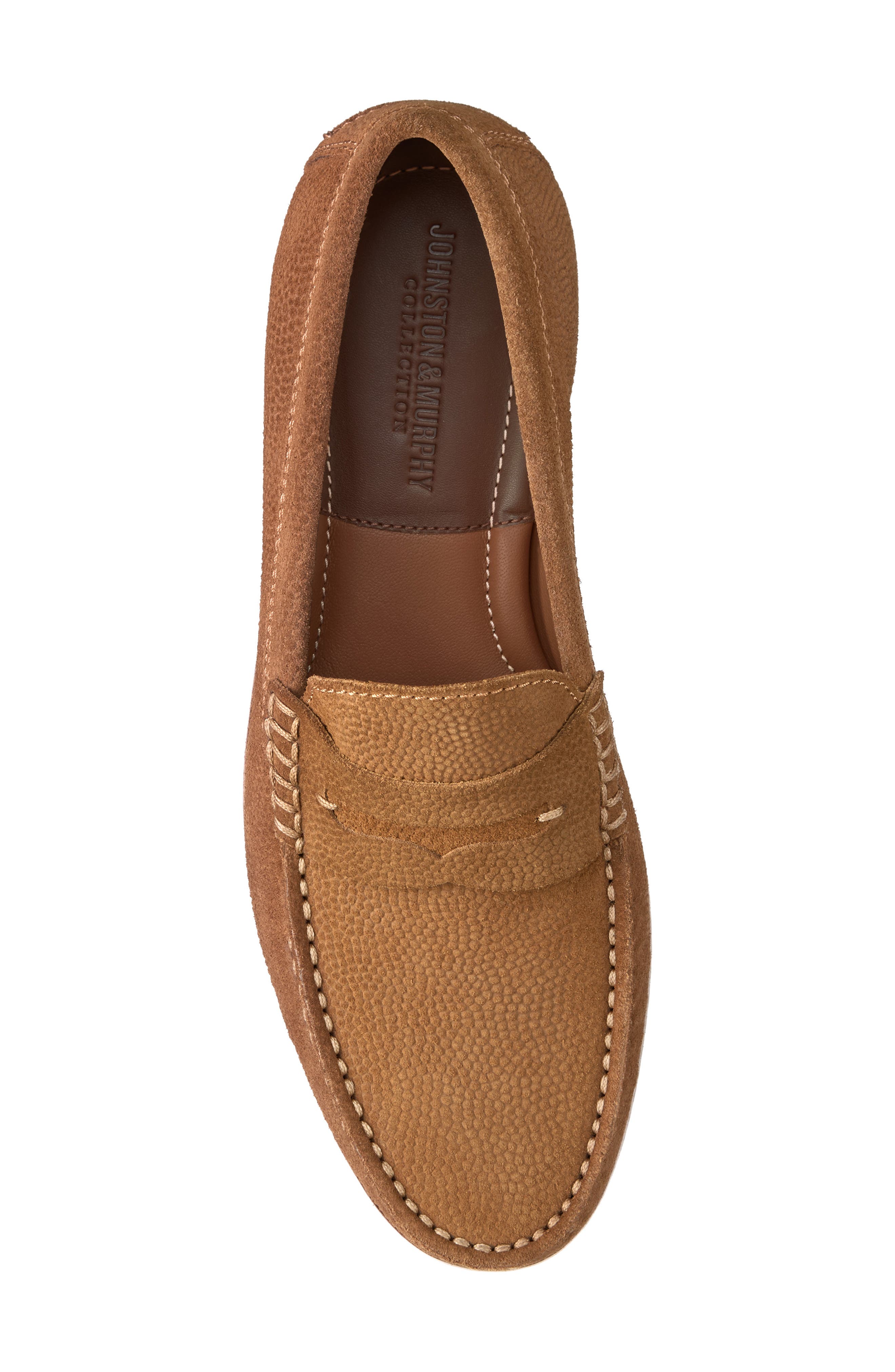 Johnston 
Murphy Baldwin Penny Loafer, Alternate, color, Snuff English Suede