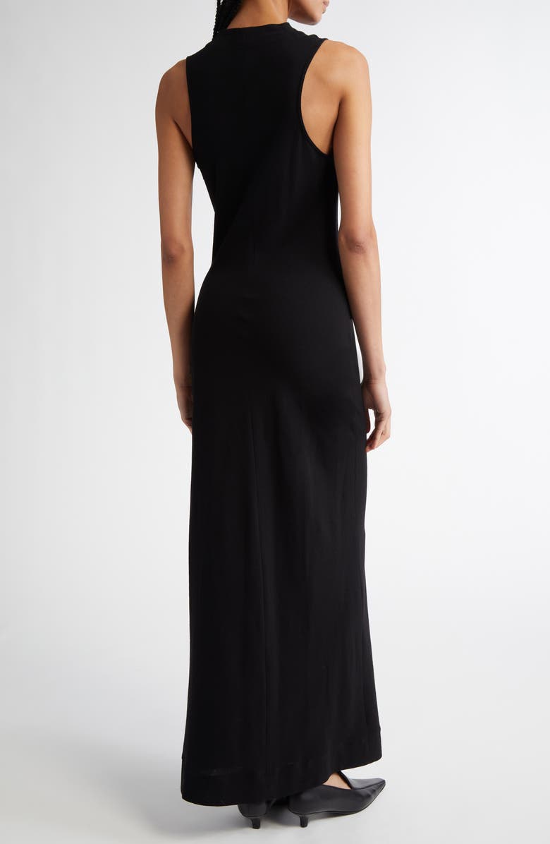 TOTEME Cowl Neck Stretch Crepe Dress, Alternate, color, Black