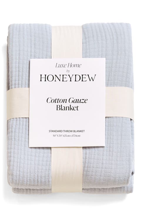 Cotton Gauze Throw Blanket