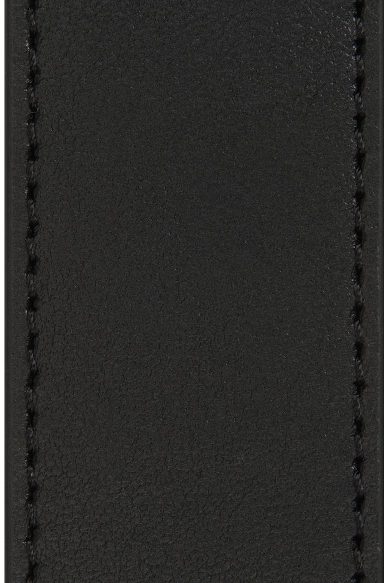 La Ceinture Bambino Leather Belt, Alternate, color, BLACK