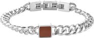 GEOFFREY BEENE Men's Semiprecious Stone Curb Chain Bracelet