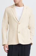 CASUAL FRIDAY Tan Linen Blazer
