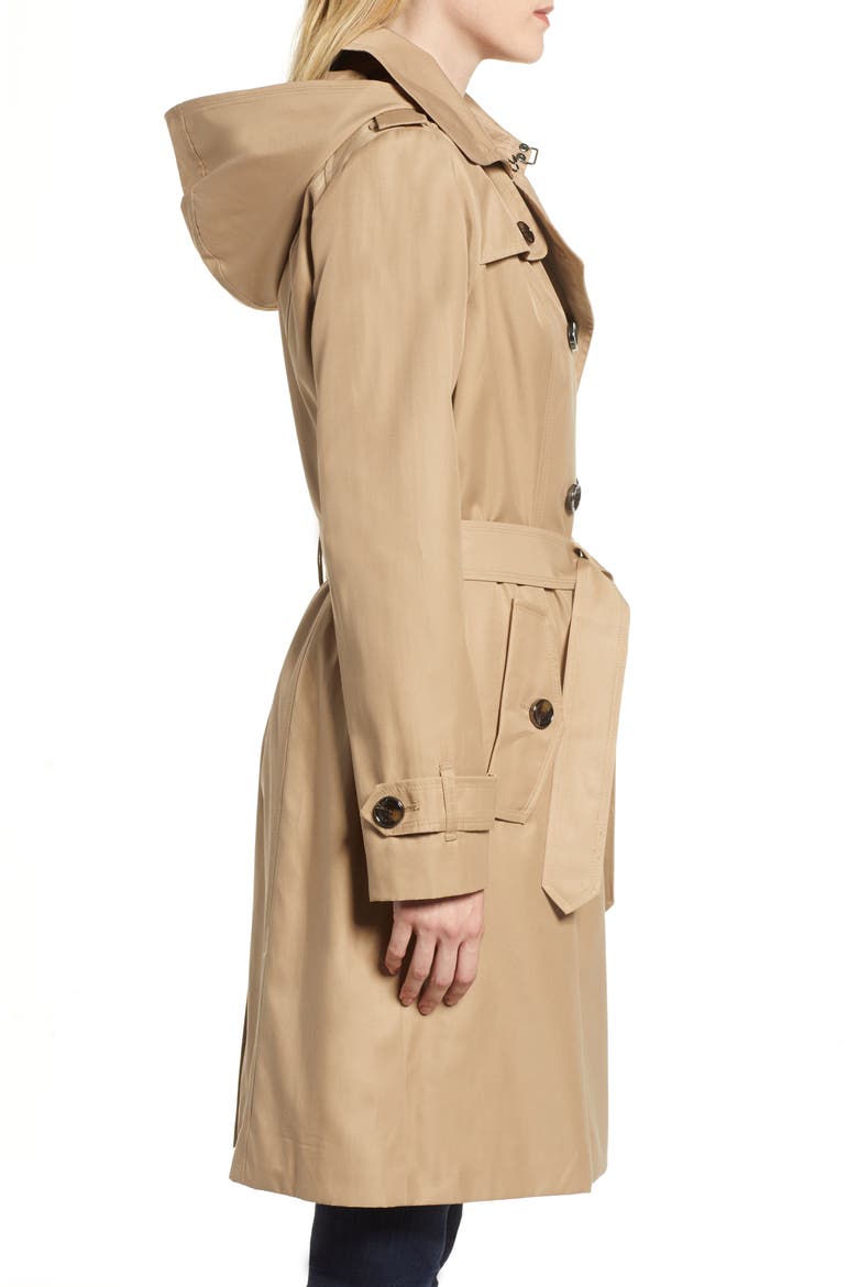 Knee Length Trench Coat, Alternate, color, LF KHAKI